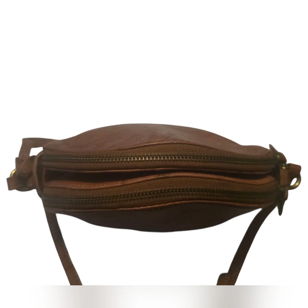 FRYE Leather Crossbody Distressed Brown Bag - Picture 12 of 12